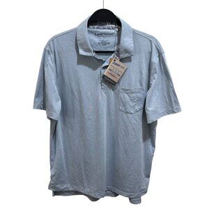 Tailor Vintage Originals Mens‎ Size L Light Blue Fast Dry Wicking Golf Polo NWT
